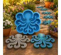 Reusable Ocean Theme Garden Art Mold, Silicone Stepping Stone Mold (B)