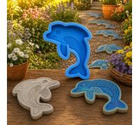 Reusable Ocean Theme Garden Art Mold, Silicone Stepping Stone Mold (D)