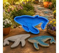 Reusable Ocean Theme Garden Art Mold, Silicone Stepping Stone Mold (F)
