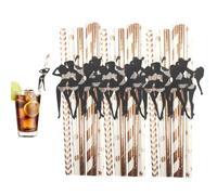 Reusable Party Straws 24PCS Dancing Novelty Celebration Drinking Set