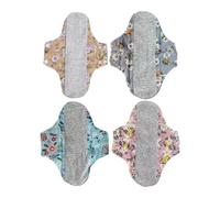 Reusable Sanitary Pads - Breathable Washable Liners | Cotton Cloth Pads with Absorbent Layers & Adjustable Wings supporting Office Gym School Outdoor for Women Menstrual Care