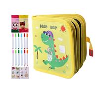 Reusable Scribble Book - Portable Doodle Pad, Erasable Drawing Workbook, Watercolor Brush Activity Set, Creative Learning Toy | Free Practice Fun For Preschool Kindergarten Travel Classroom