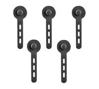 Reusable Silicone Cable Ties, Handy Wire Organizers, Anti Knotting 5 Piece Set for Chargers Computers Backpacks Travel Daily Tool Prevents Tangles Saves Space Cables Neat Secure