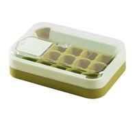 Reusable Silicone Ice Trays with Lid, 15-Hole Freezer Tray, Push-Down Spill-Resistant Stackable Design for Whiskey Cocktails Juice Coffee, Flexible Maker, Kitchen Bar Gadget
