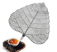 Reusable Steel Tea Strainer - 4.57x4.09in Leaaf Infuser, Drink Filter, Innovative Kung Fu Cup Accessory Enhancing Brewing Experience | Multipurpose Maple Bodhi Cover Suitable for Coffee Mugs Tumblers