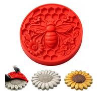 Reusable Sunflower Stepping Stone Mold, 15.7 Inch Round Cement Mold for Concrete Casting, Garden Pathways, Walkways and Outdoor Lawn Decor (#B)