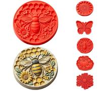 Reusable Sunflower Stepping Stone Mold, DIY Concrete Casting Mold，#D | 40cm Silicone Concrete Cement Mould,Easy Release,Weather-Resistant,for Walkway Patio Lawn Yard DIY Concrete Landscaping Decor