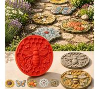 Reusable Sunflower Stepping Stone Mold,Reusable Garden Art Molds，set c：1