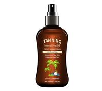 Reusable Tanning Oil, 100ml Long-Lasting Waterproof Tanner, Natural Enhancer, Lightweight Moisturizing Formula, Perfect for Fitness Enthusiasts and Beach Use
