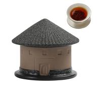 Reusable Tea Filter, Ceramic Kitchen Steeper, 3.54x3.54x3.07 Inches Tulou Shape Loose Leaf Infuser System with Heat Resistant Design Feature, Brewing Unit, Home Travel Tea Strainer for Use