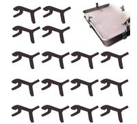Reusable Tray Stacking Clips For Baking - Heavy Duty Space-Saving Sheet Pan Stacker For Freeze Dryer Trays, Oven Racks, Cookie Sheets & Air Fryer Trays | Durable | Black | Kitchen Organisation