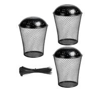 Reusable Vermicomposting Basket Set 3 Piece Iron Worm Bin for Home Balcony