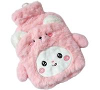 Reusable Warm Water Bottle, 1000ml Heat Retention Warmer, Soft Animal Cover | Warm Water Bottle, 1000ml Heat Retention Warmer, Soft Animal Cover, Reusable Heat Holder for Hands, Feet, Bed and Home
