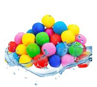 Reusable Water Balls - 60 Pieces Water Sponge Balls for Kids,Soft Beeach Toys Instant Refill Family Outdoor Gamees for Backyard Boys Beach Adults Childrens Girls