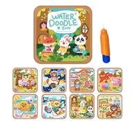 Reusable Water Painting Book, Doodle Workbook, 7.87x7.87x1.18 Inches Watercolor Tool with Durable EVA Build, Art Activity Accessory with Fun Design, Painting Book for Kids and Adults