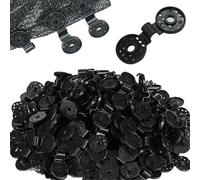 Reusable Windproof Sunshade Cloth Clip, Black Sunshade Cloth Heavy-Duty Lock Buckle, Suitable for Greenhouse, Outdoor Garden Sunshade Net(50pcs,L)