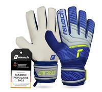 Reusch Attrakt Solid Gants de Gardien de But|Grip Solide en Latex synthétique|Stabilité 360° grâce au Full Strap et Elastic Cuff|Ajustement Parfait par Tous Les Temps|Tous terrains