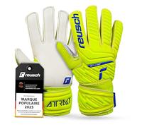Reusch Attrakt Solid Junior Gants de Gardien de But|Enfants 5-16 Ans|Grip Solide avec Latex|Tenue Confortable et Bande 360°|Respirant et Robuste|Entraînement et Match