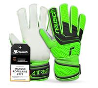 Reusch Attrakt Solid Junior Gants de Gardien de But|Enfants 5-16 Ans|Grip Solide avec Latex|Tenue Confortable et Bande 360°|Respirant et Robuste|Entraînement et Match