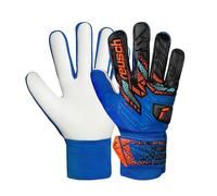 Reusch Attrakt Starter Gants de gardien de but de football solides avec protection des doigts, respirants, durables, pour gazon artificiel et surfaces dures, unisexe pour adulte, taille 9, bleu et