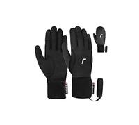 Reusch Baffin Touch-tec Gants de Sport Confortables et Coupe-Vent Extra Respirants pour écran Tactile d'hiver Adulte Unisexe, Noir/Argent, 9