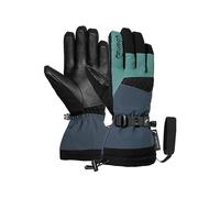 Reusch Couloir R-TEX XT Gants de Ski Unisexes, imperméables, Coupe-Vent, Respirants, Isolation R-LOFT, Cuir végétalien, Softshell, Doublure MicroActive, Manchette en Poudre, Leash Confortable, pour