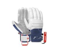 Reusch Cyprien Sarrazin Gants de Ski Unisexes - Gants d'hiver imperméables et Coupe-Vent en Cuir de chèvre avec Rembourrage des articulations et des Doigts, Chauds, Respirants, Robustes