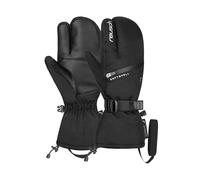 Reusch Demi R-TEX® XT Lobster Gants Chauds, imperméables, Coupe-Vent et Respirants, à 3 Doigts, Gants d'hiver, Gants de Neige, Gants de Ski pour Femme, Taille 6,5, Noir/argenté