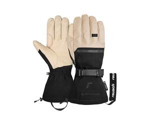 Reusch Duality R-Wool Gants de Ski Unisexes - Gants d'hiver Chauds, imperméables et Coupe-Vent avec Isolation R-LOFT en Cuir et Doublure en Laine pour Homme et Femme