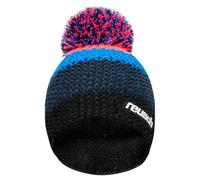 Reusch Enzo Beanie Bonnet, Noir/Bleu/Orange, Taille Unique Mixte