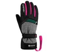 Reusch - Flash Gore-Tex Junior Black Black Melange Pink Glo - 4.5 - Gant de ski