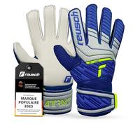 Reusch Gants de Gardien de But Enfants|adhérence Solide et Maintien Optimal | pour l'entraînement et les matchs, pour le gazon synthétique, naturel et les terrains en dur,Tailles 4-8,Attrakt Solid Junior