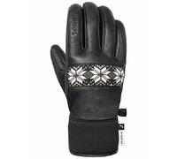 Reusch - Gants de ski imperméable et chaud en Primaloft® - Reusch Charlize R-TEX® XT Black/White/Gold pour Femme en Cuir - Taille 6.5 - Blanc Blanc 6.5