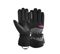Reusch Hannah R-tex XT Gants de Ski imperméables grâce à l'isolation Primaloft Gold d'hiver, 7771 Blck/Blck Melang/Pink Glo, 7 (EU) Femme