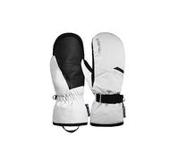 Reusch Helena R-TEX XT Mitaines Extra Chaudes, imperméables, Coupe-Vent et Respirantes, Gants d'hiver, Gants de Neige, Gants de Ski, moufles pour Femme, Blanc/Noir, 6.5