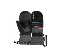 Reusch Kondor R-TEX XT Junior Mitaines d'hiver Chaudes, imperméables, Coupe-Vent et Respirantes, pour Enfants, Adolescents, Filles, garçons, Noir/Gris/Rose, 3,5