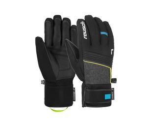 Reusch - Louis R-Tex XT - Gants ski Black Melange / Safety Yellow / Brilliant Blue - 11