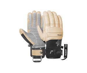 Reusch Marco Odermatt Gants de Ski Unisexes - Gants d'hiver imperméables et Coupe-Vent avec Cuir de chèvre, Rembourrage des Chevilles et des Doigts, Chauds, Respirants, Robustes
