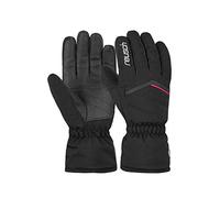 Reusch Marisa Gants de Ski Coupe-Vent et Extra Respirants d'hiver, Noir/Blanc/Rose Brillant, 8.5 Femme