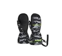 Reusch Maxi R-TEX XT Mitaines Chaudes, imperméables et Respirantes, pour Enfants, bébés, Tout-Petits, Filles et garçons, Camouflage Noir, IV (Environ 4-5 Ans)