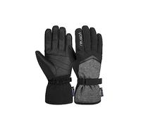 Reusch Moni R-TEX XT Gants d'hiver, Chauds, imperméables, Coupe-Vent et Respirants, Gants de Ski pour Femme pour Une liberté de Mouvement sans entraves, Noir/Gris, 8