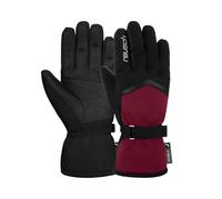 Reusch Moni R-TEX XT Gants d'hiver, Chauds, imperméables, Coupe-Vent et Respirants, Gants de Ski pour Femme pour Une liberté de Mouvement sans entraves, Noir-Rouge foncé, 8,5