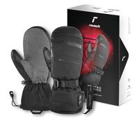 Reusch Moufles de Ski chauffantes Adultes |compatibles avec Les Smartphones | particulièrement chauds, imperméables et respirants, rechargeables, Gants d'hiver chauffants, Advanced Heat R-TEX XT Mitten