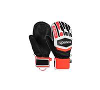 Reusch Moufles Worldcup Warrior Team pour Homme, Noir/Blanc/Rouge Fluo, 9