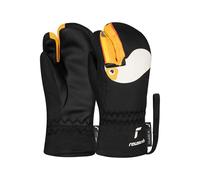 Reusch Peggy R-TEX® XT Lobster Gants d'hiver Chauds, imperméables, Coupe-Vent et Respirants à 3 Doigts pour bébés, Tout-Petits, Filles et garçons - Noir