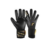 Reusch Pure Contact Infinity Junior Gants de Gardien de But pour Enfant Idéal pour Gazon Artificiel Noir/doré Taille 6