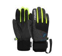 Reusch - Moufles 3 doigts de ski - Reusch Simon R-TEX XT Junior Black Melan/Black/Safe Yellow en Softshell - Taille Enfant 5 - Noir Noir 5
