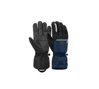 Reusch Snow King, Gants de Ski Unisexes, Softshell, garantis Coupe-Vent et Extra-Respirants, Gants de Neige et Gants d'hiver pour Les Femmes et Les Hommes, Noir-Bleu, 10,5