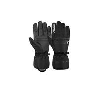 Reusch Snow King, Gants de Ski Unisexes, Softshell, garantis Coupe-Vent et Extra-Respirants, Gants de Neige et Gants d'hiver pour Les Femmes et Les Hommes, Noir-Blanc, 9,5