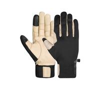 Reusch Track-X Touch-TEC Gants de Tous Les Jours Unisexes - Gants d'extérieur pour Homme et Femme avec Softshell, Cuir de Vachette, Fonction Tactile, Coupe-Vent, imperméable, poignée renforcée